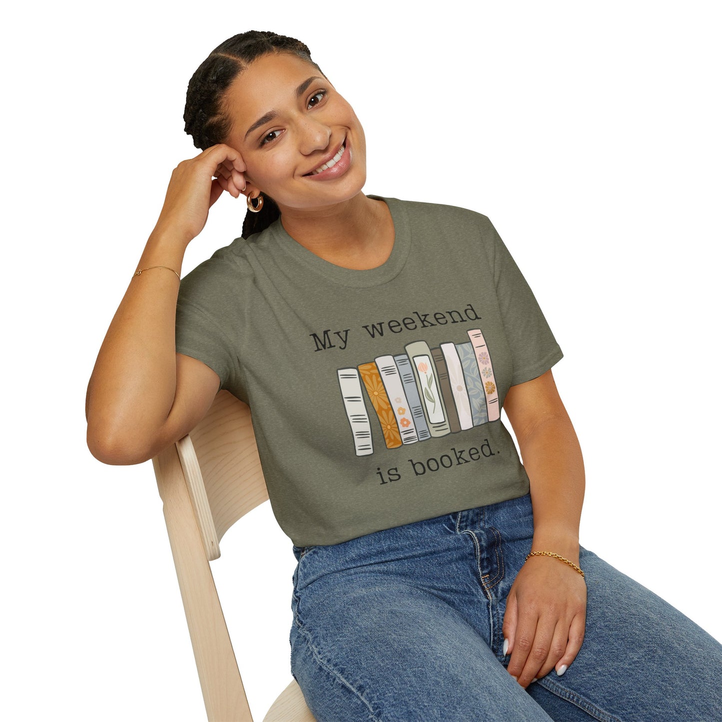 My Weekend is Booked Unisex Softstyle T-Shirt - Perfect for Book Lovers