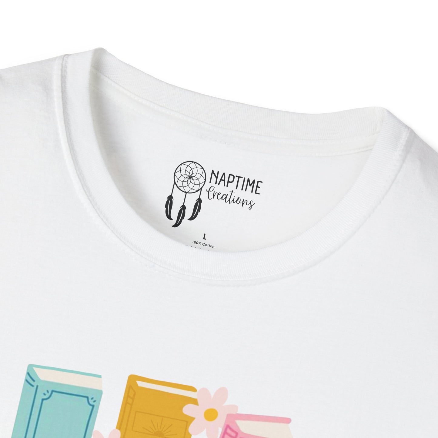 Summer Reading Unisex Softstyle T-Shirt - "Booked for the Summer"