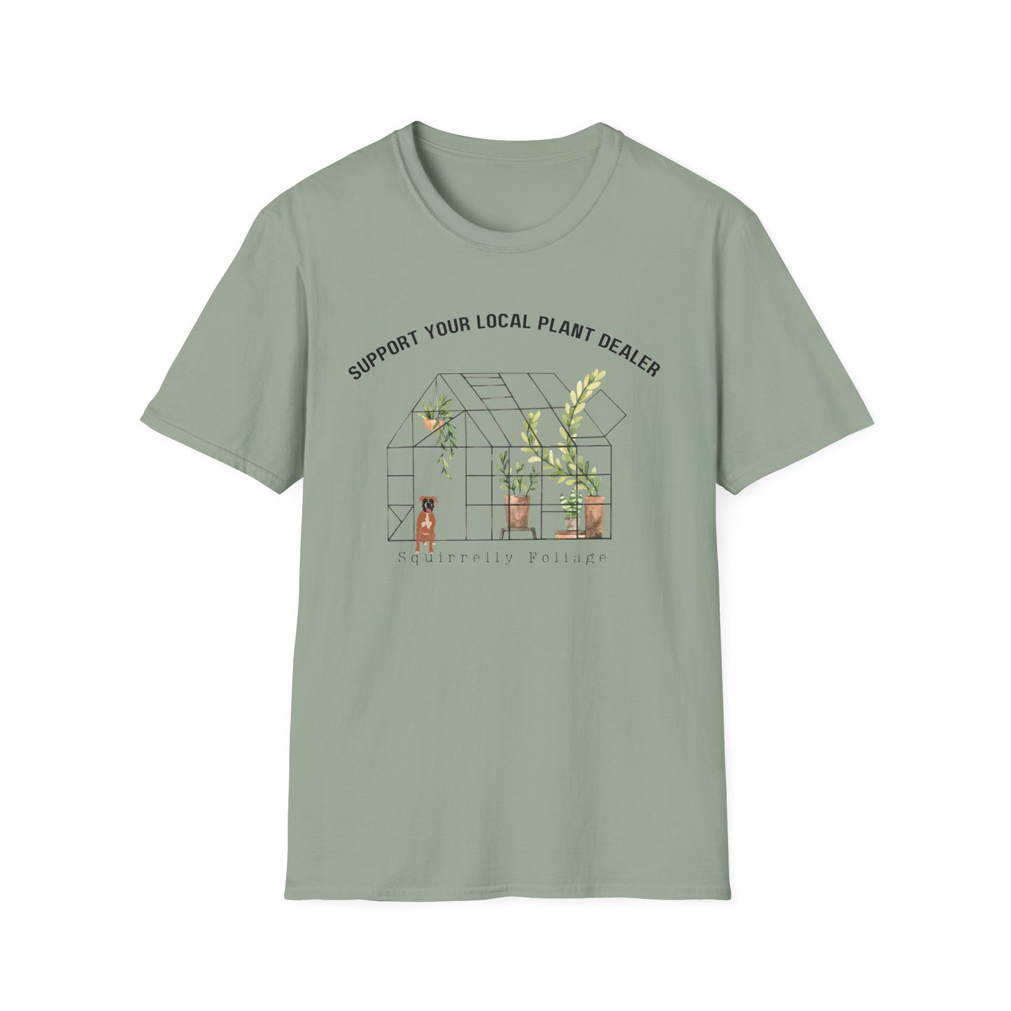 Squirrelly Foliage Support Your Local Plant Dealer T-Shirt