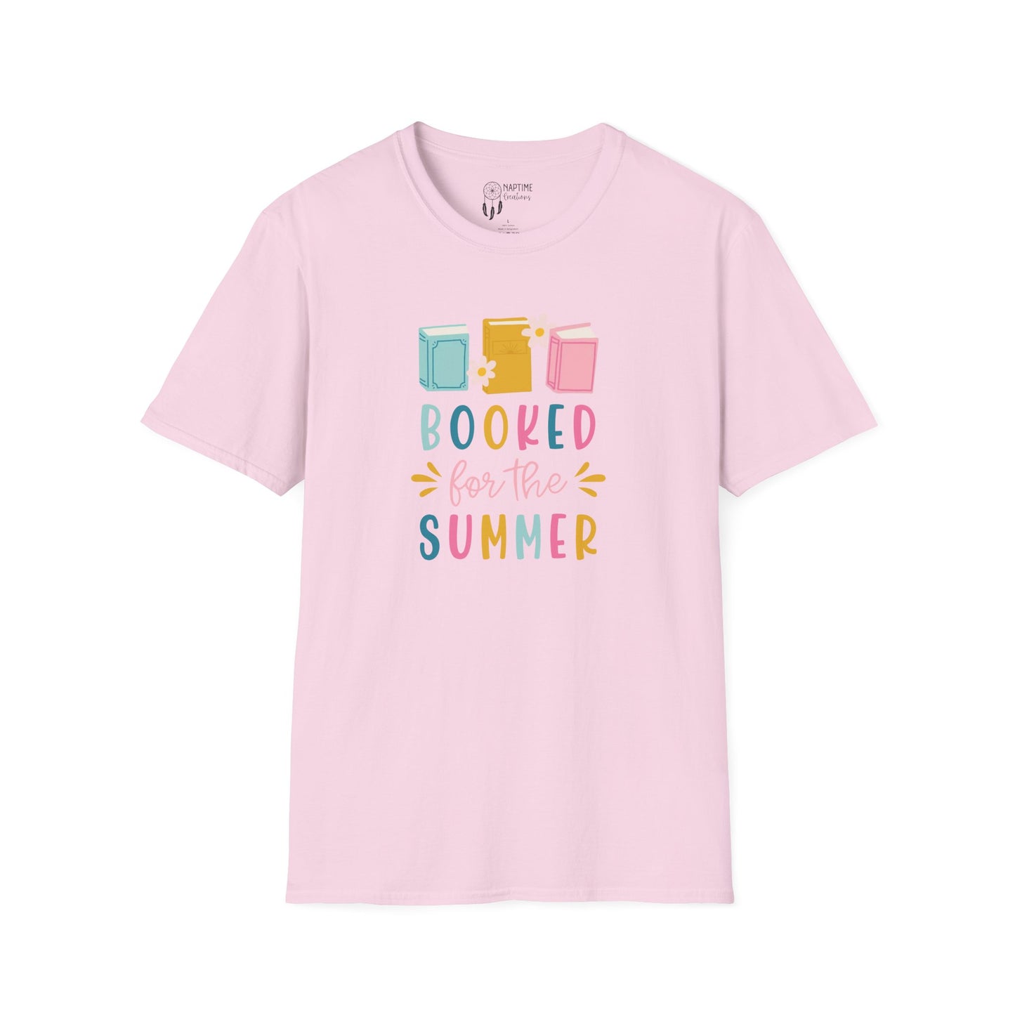 Summer Reading Unisex Softstyle T-Shirt - "Booked for the Summer"