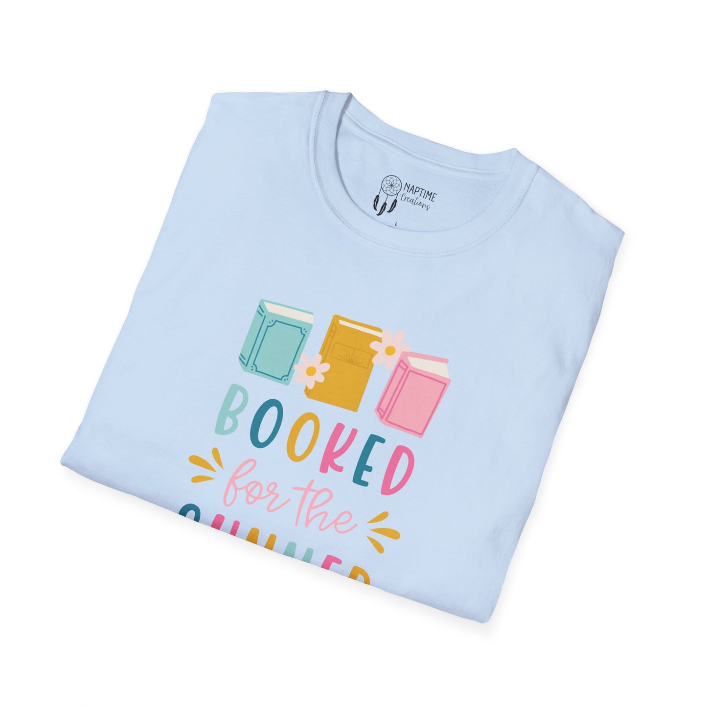 Summer Reading Unisex Softstyle T-Shirt - "Booked for the Summer"