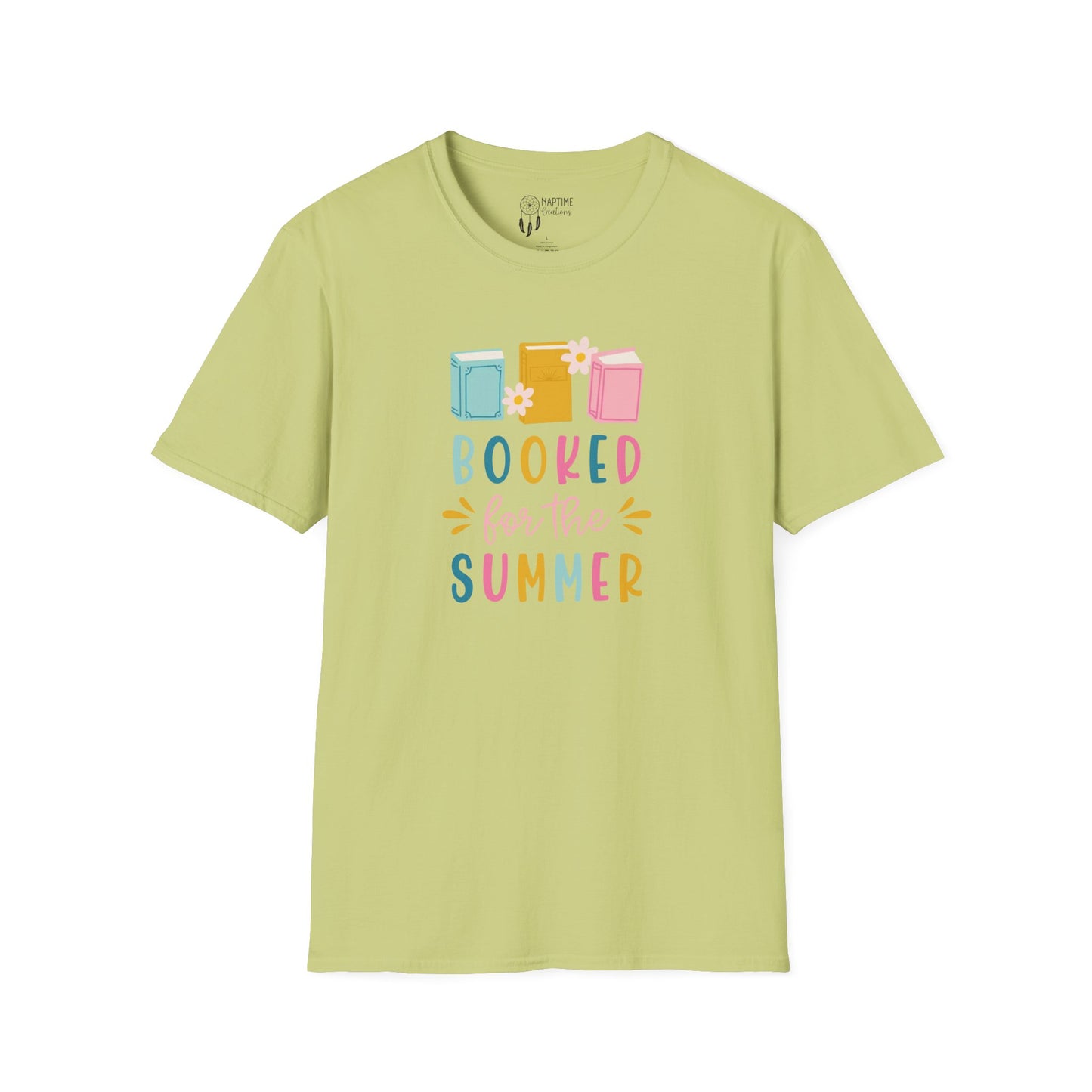 Summer Reading Unisex Softstyle T-Shirt - "Booked for the Summer"