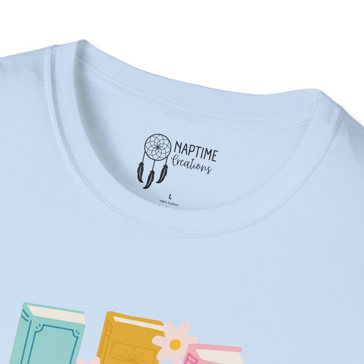 Summer Reading Unisex Softstyle T-Shirt - "Booked for the Summer"