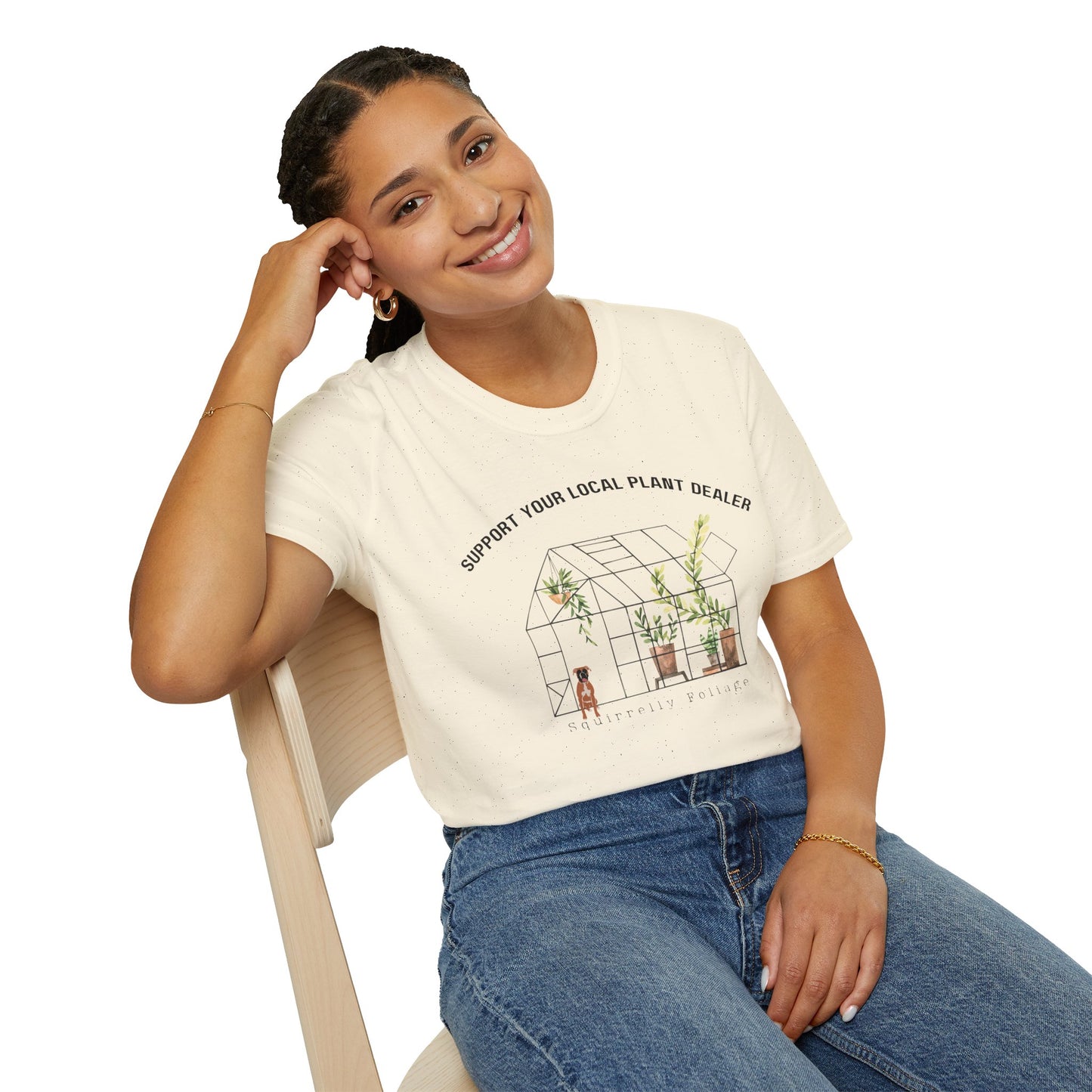 Squirrelly Foliage Support Your Local Plant Dealer T-Shirt