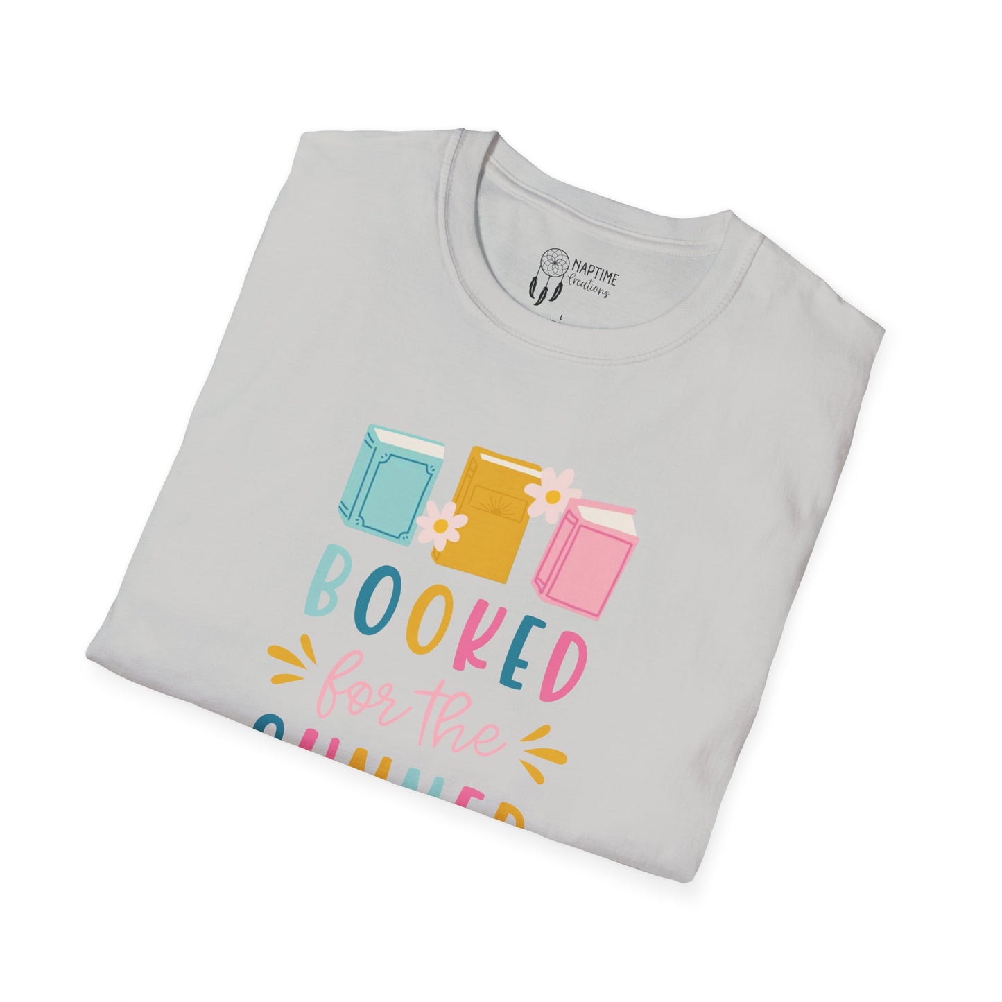 Summer Reading Unisex Softstyle T-Shirt - "Booked for the Summer"