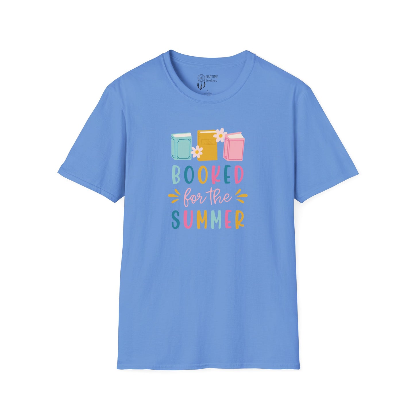 Summer Reading Unisex Softstyle T-Shirt - "Booked for the Summer"
