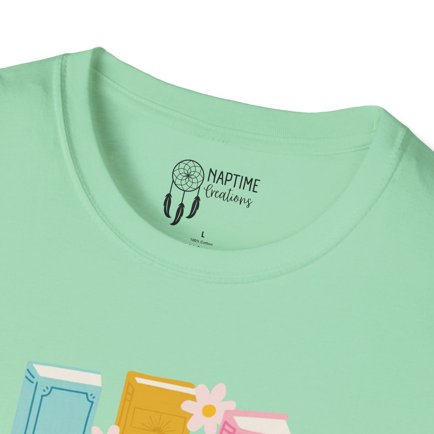 Summer Reading Unisex Softstyle T-Shirt - "Booked for the Summer"