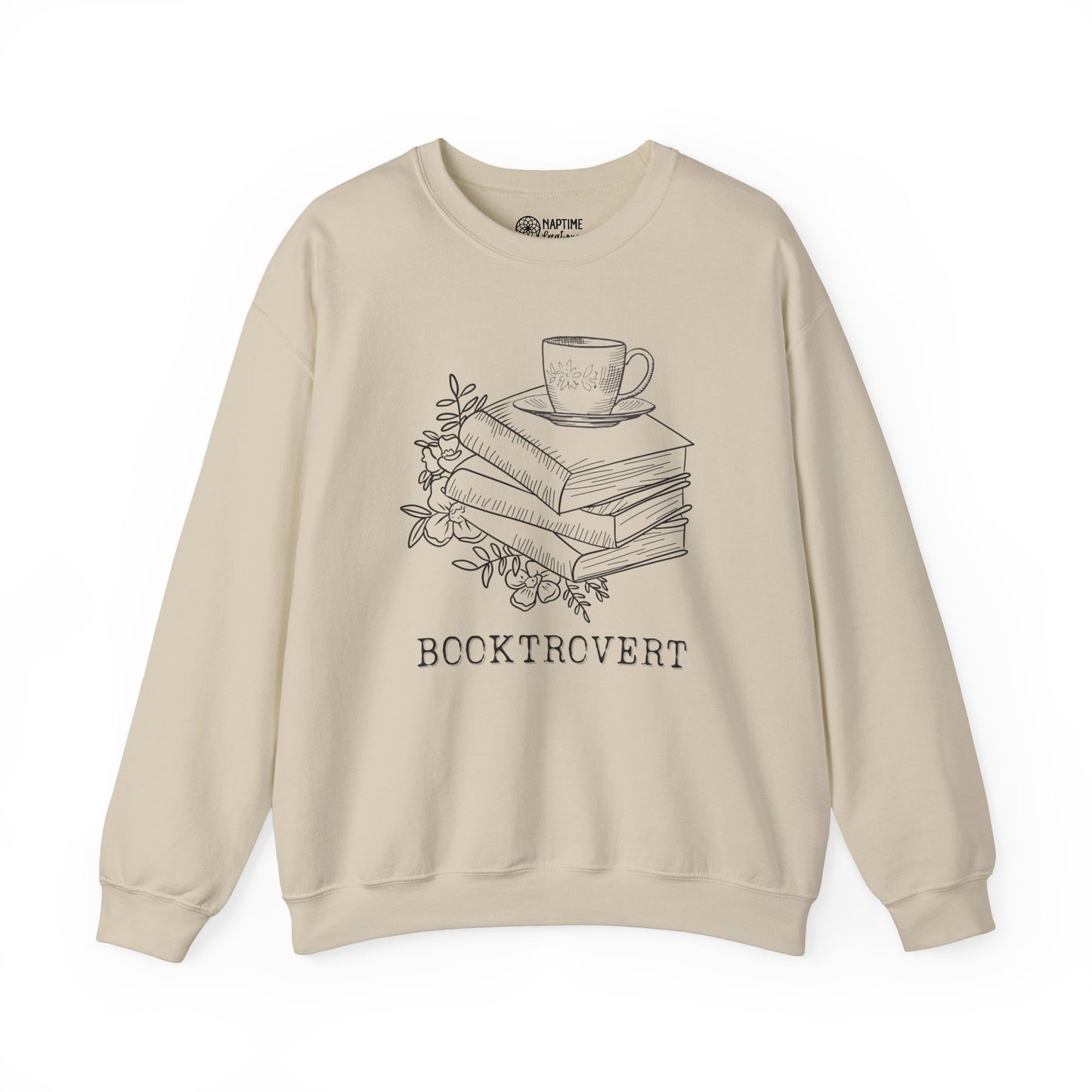 Book Lover's Cozy Crewneck Sweatshirt - Perfect Gift for Introverted Book Lover