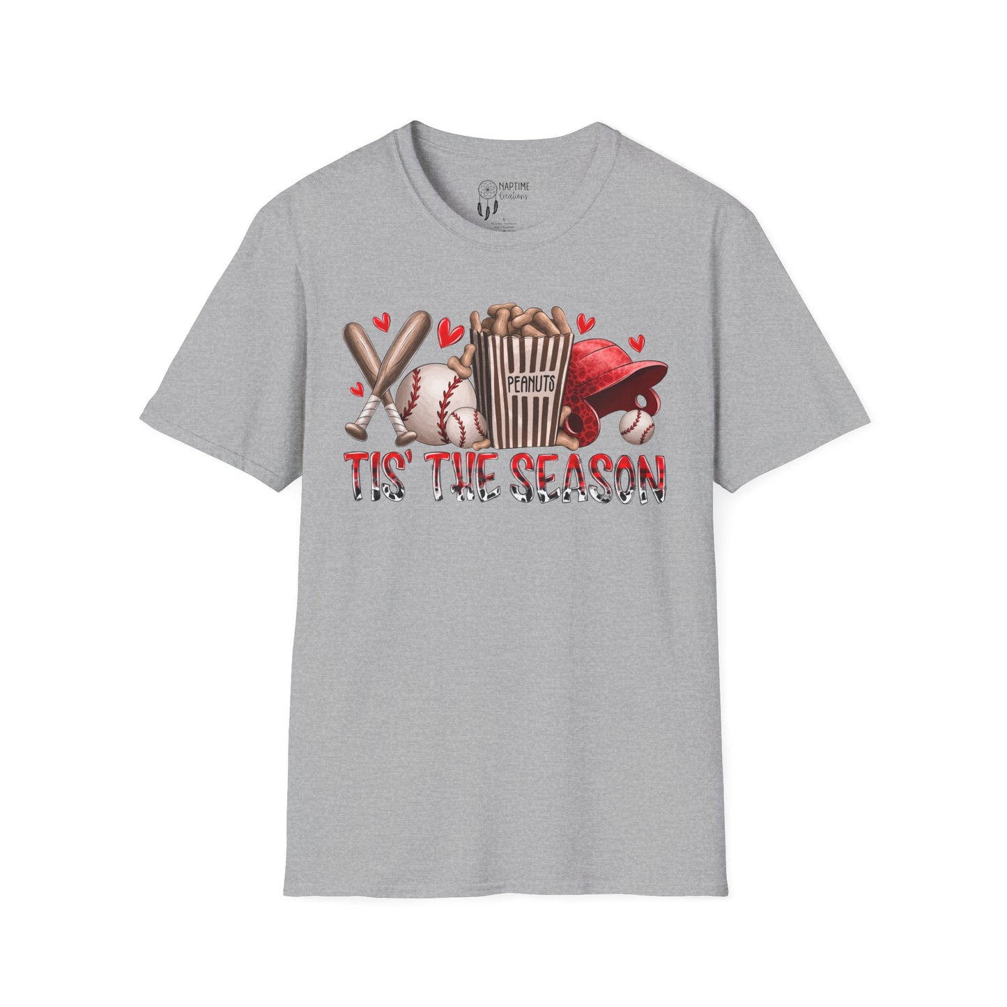 Cute Baseball Season T-Shirt - 'Tis The Season for Peanuts & Cracker Jacks