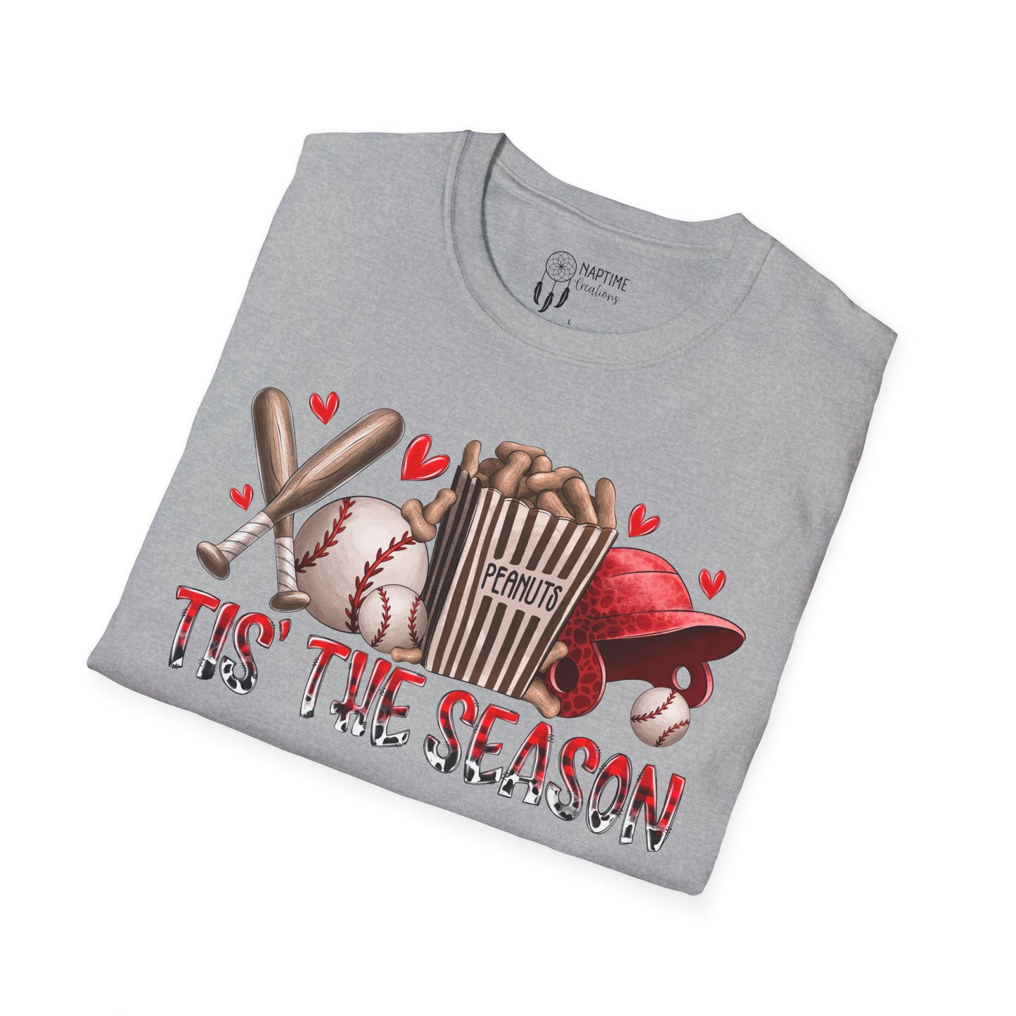 Cute Baseball Season T-Shirt - 'Tis The Season for Peanuts & Cracker Jacks