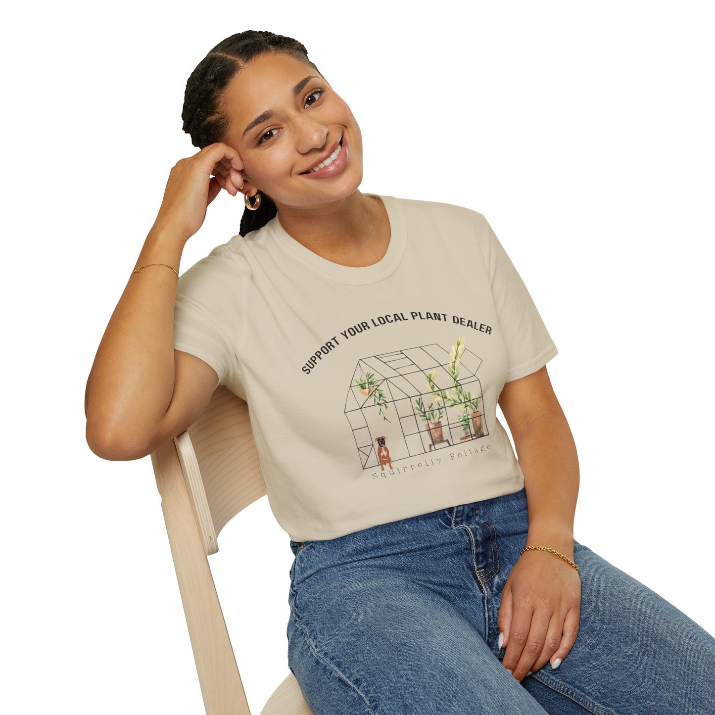 Squirrelly Foliage Support Your Local Plant Dealer T-Shirt