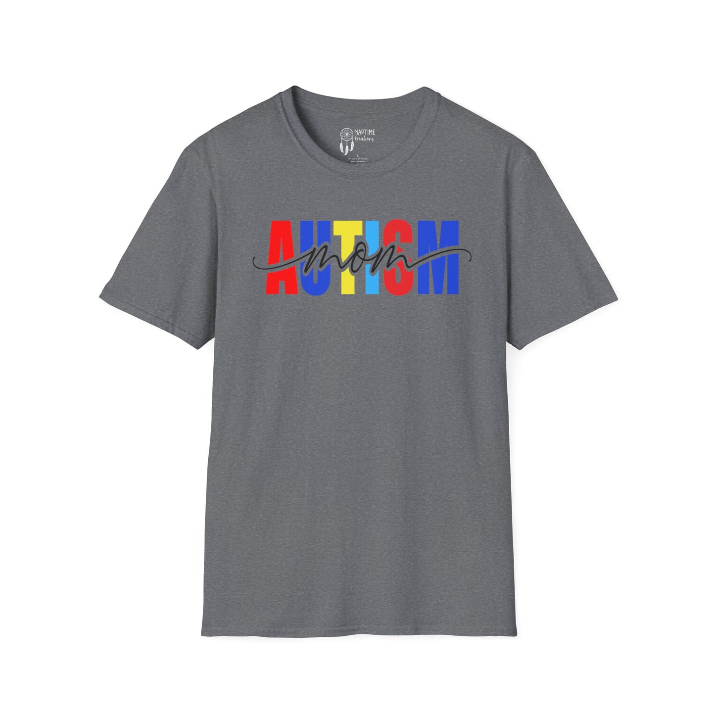 Autism Mom Unisex Softstyle T-Shirt - Support & Celebrate Awareness