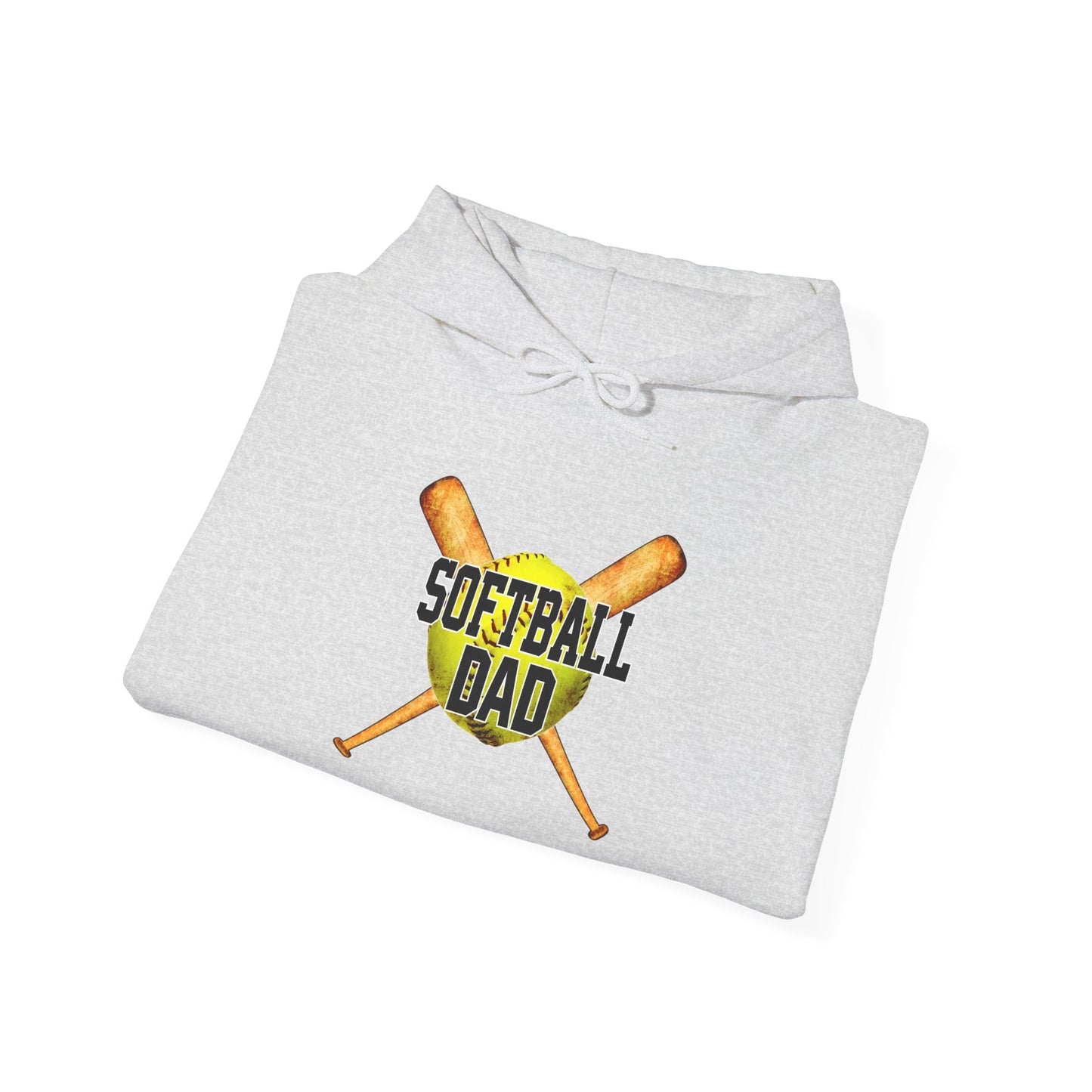 Softball Dad Unisex Heavy Blend Hoodie – Perfect Gift for Softball Enthusiasts