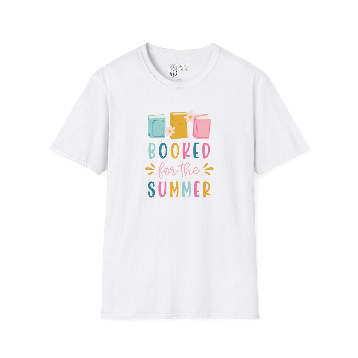 Summer Reading Unisex Softstyle T-Shirt - "Booked for the Summer"