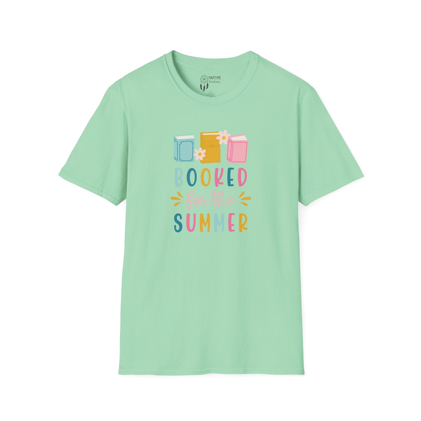 Summer Reading Unisex Softstyle T-Shirt - "Booked for the Summer"