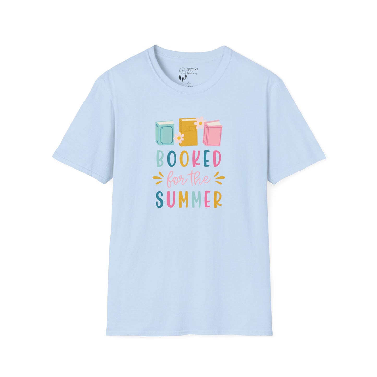 Summer Reading Unisex Softstyle T-Shirt - "Booked for the Summer"