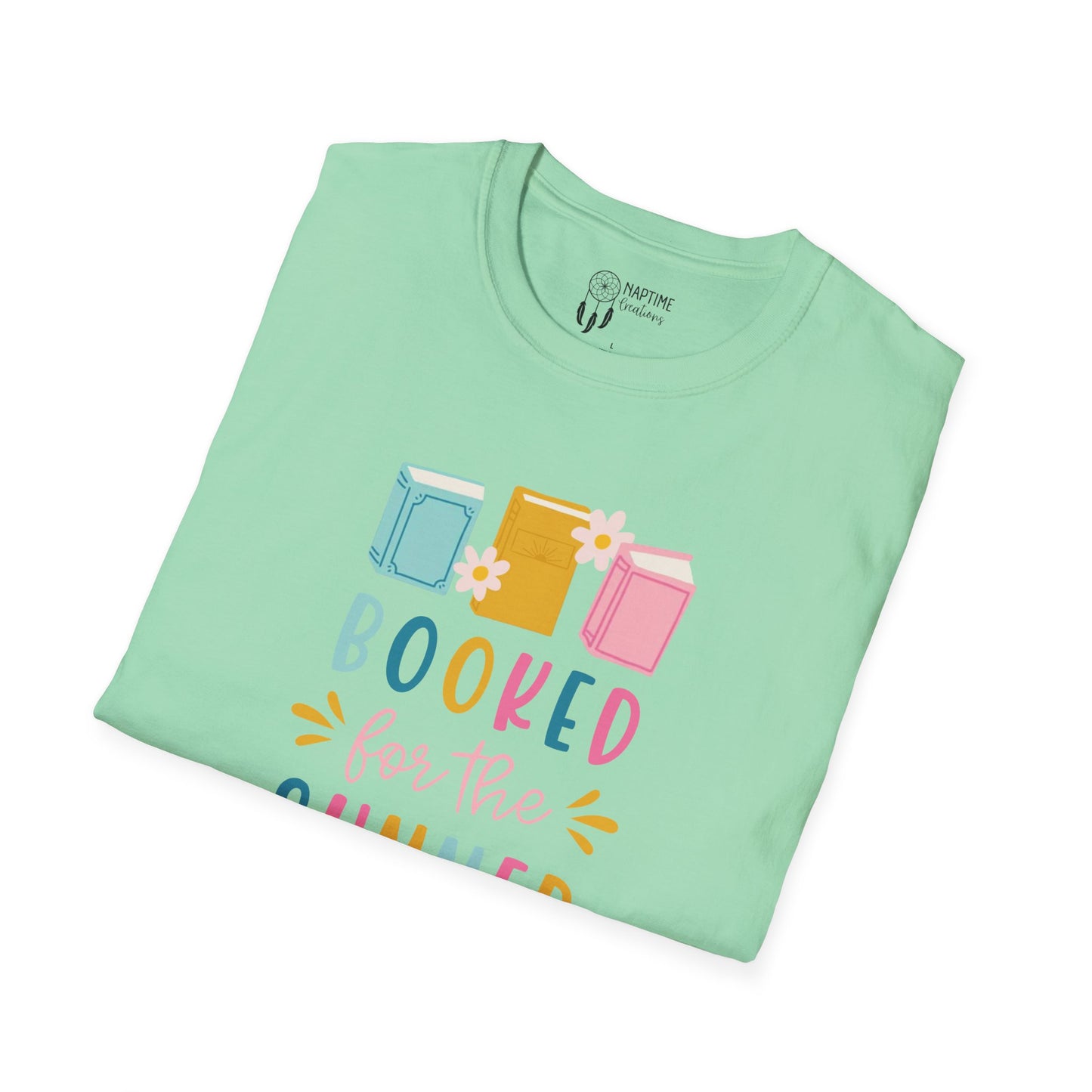 Summer Reading Unisex Softstyle T-Shirt - "Booked for the Summer"