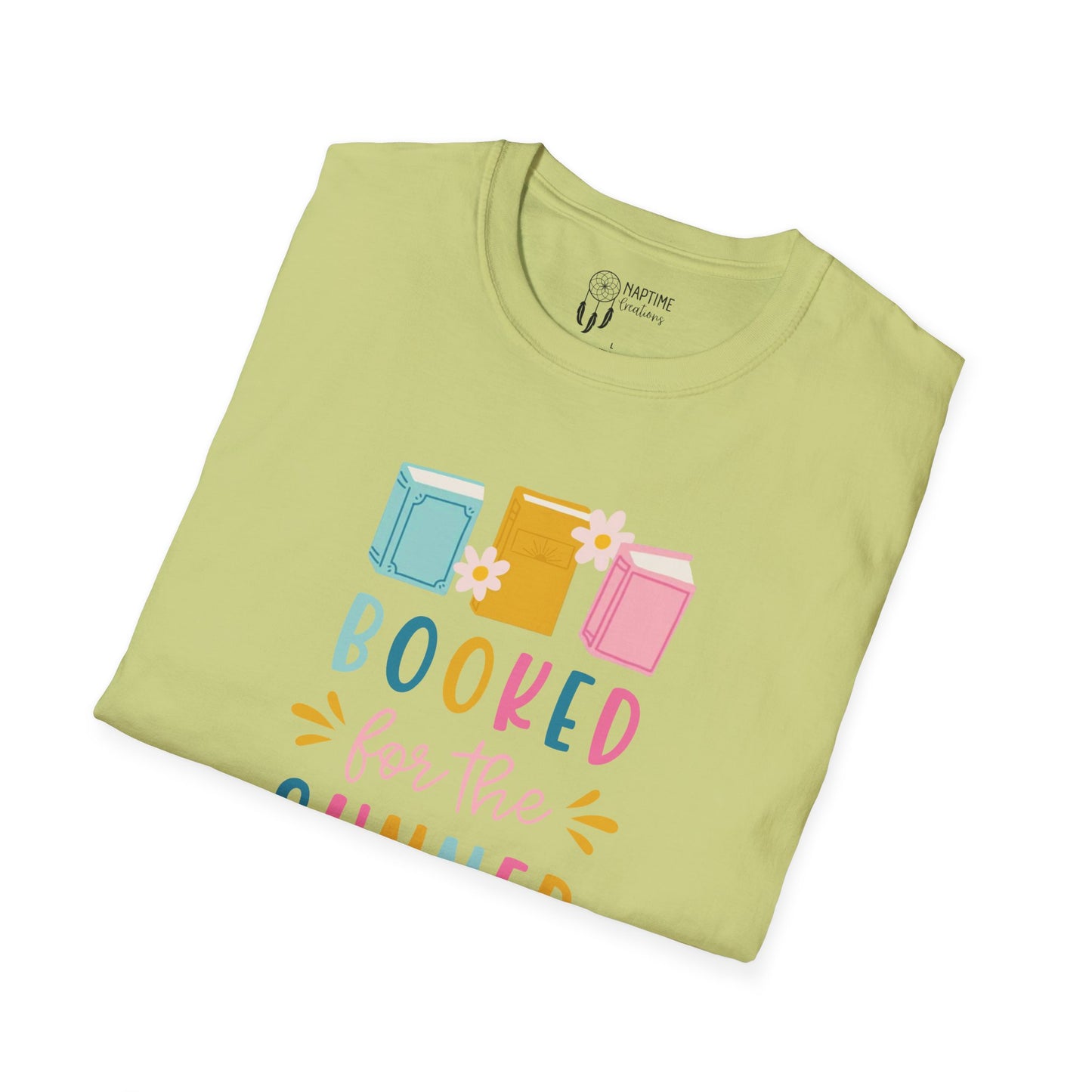 Summer Reading Unisex Softstyle T-Shirt - "Booked for the Summer"