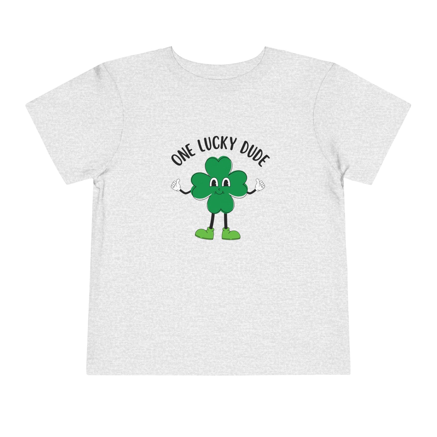 Toddler Short Sleeve Tee - One Lucky Dude Shamrock Shirt