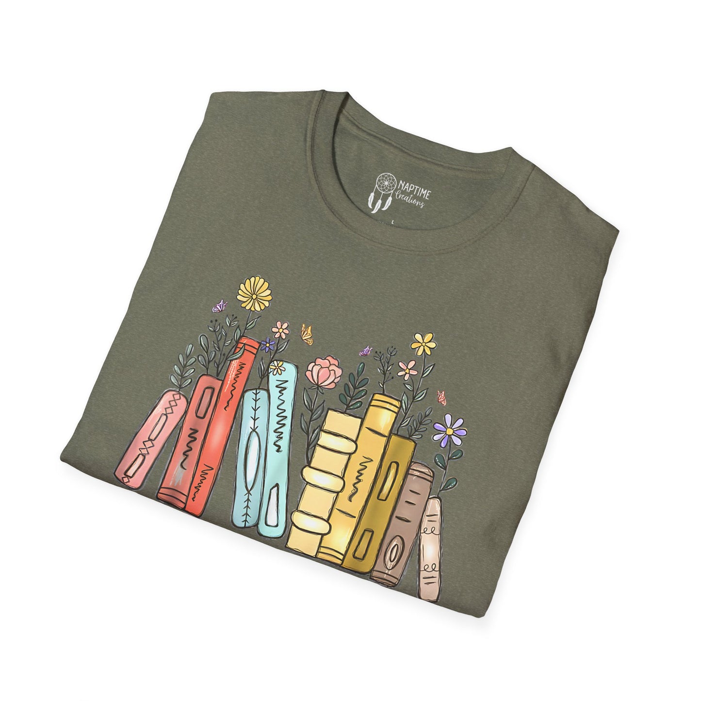 Book Lover Unisex T-Shirt - "There Is No Such Thing As Too Many Books"