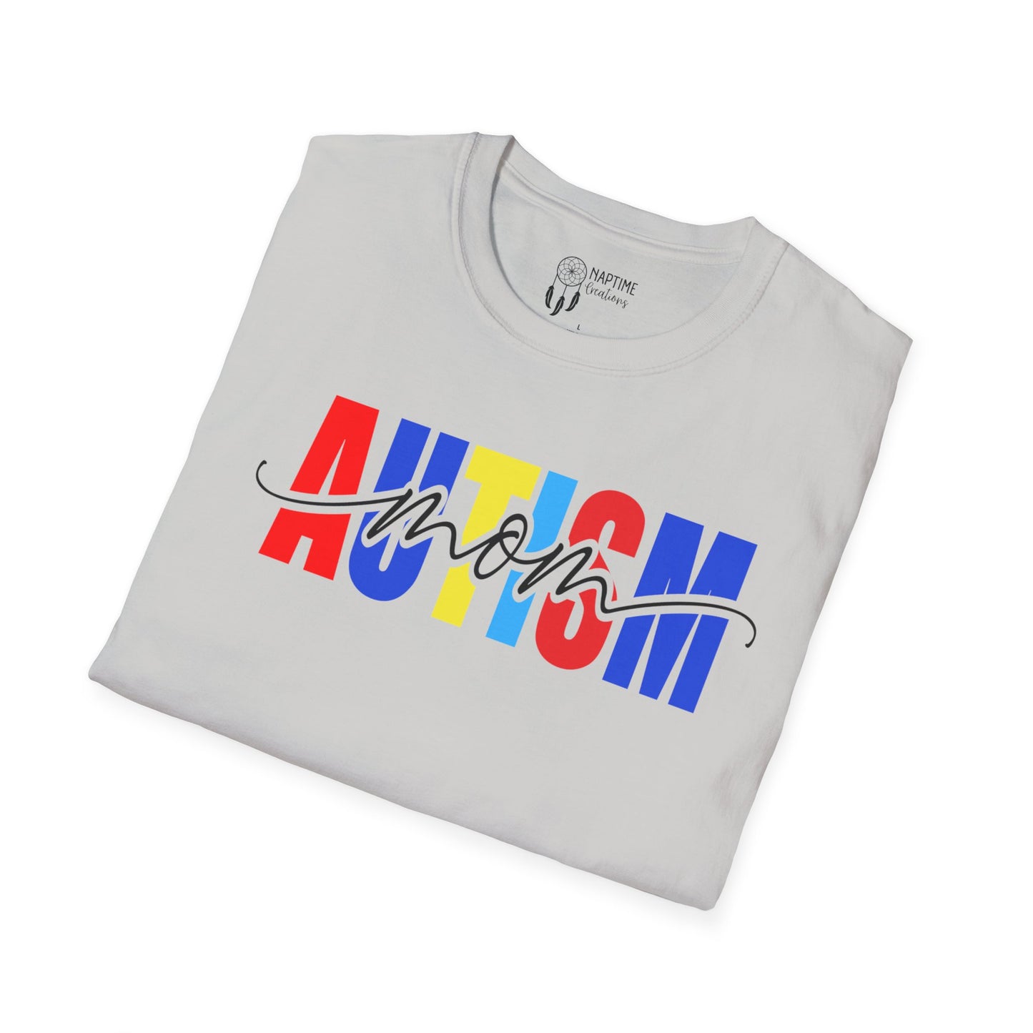 Autism Mom Unisex Softstyle T-Shirt - Support & Celebrate Awareness