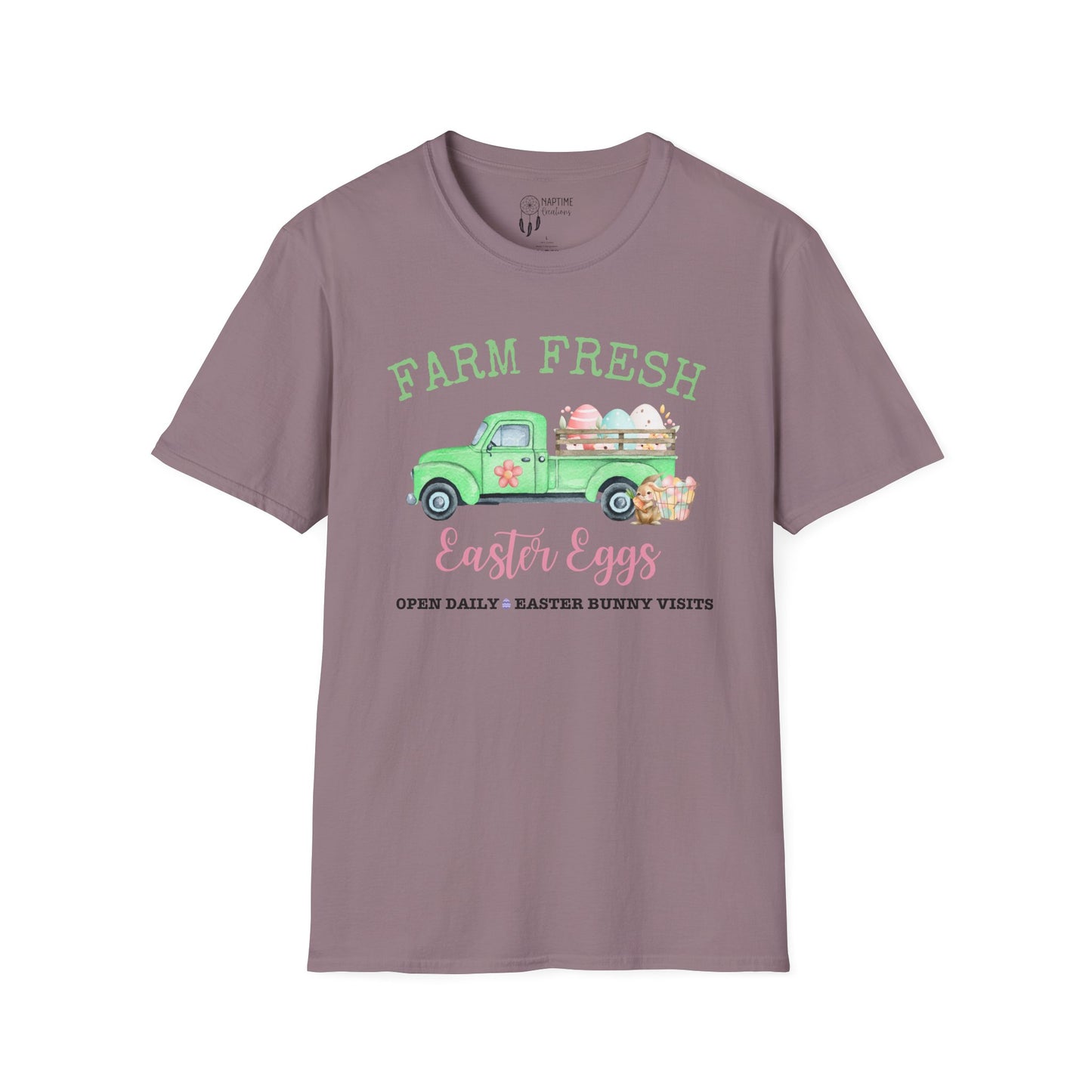 Farm Fresh Easter Eggs T-Shirt | Unisex Softstyle Tee for Spring Celebrations