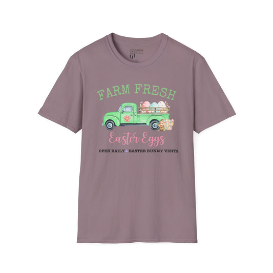 Farm Fresh Easter Eggs T-Shirt | Unisex Softstyle Tee for Spring Celebrations