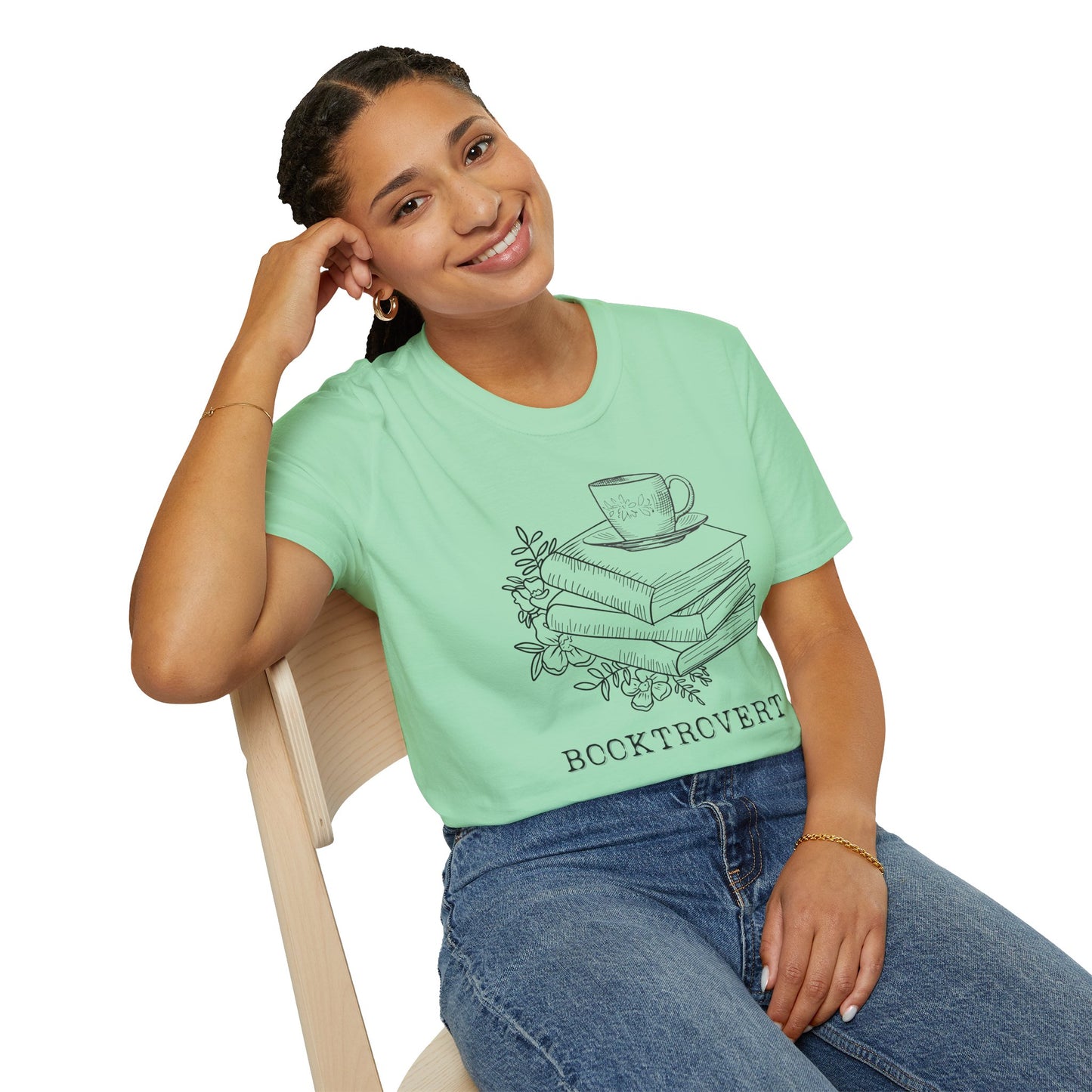 Book Lover's Unisex Softstyle T-Shirt - Cozy Reads Design