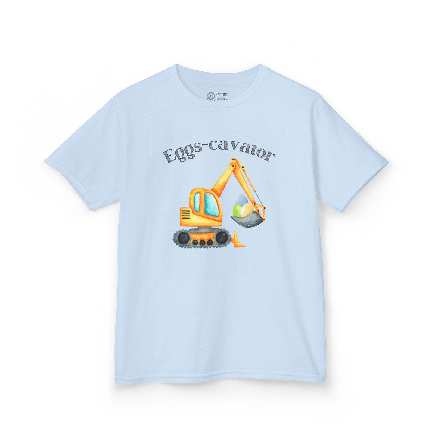 Eggs-cavator Kids Heavy Cotton™ Tee - Fun Construction Design for Little Builders