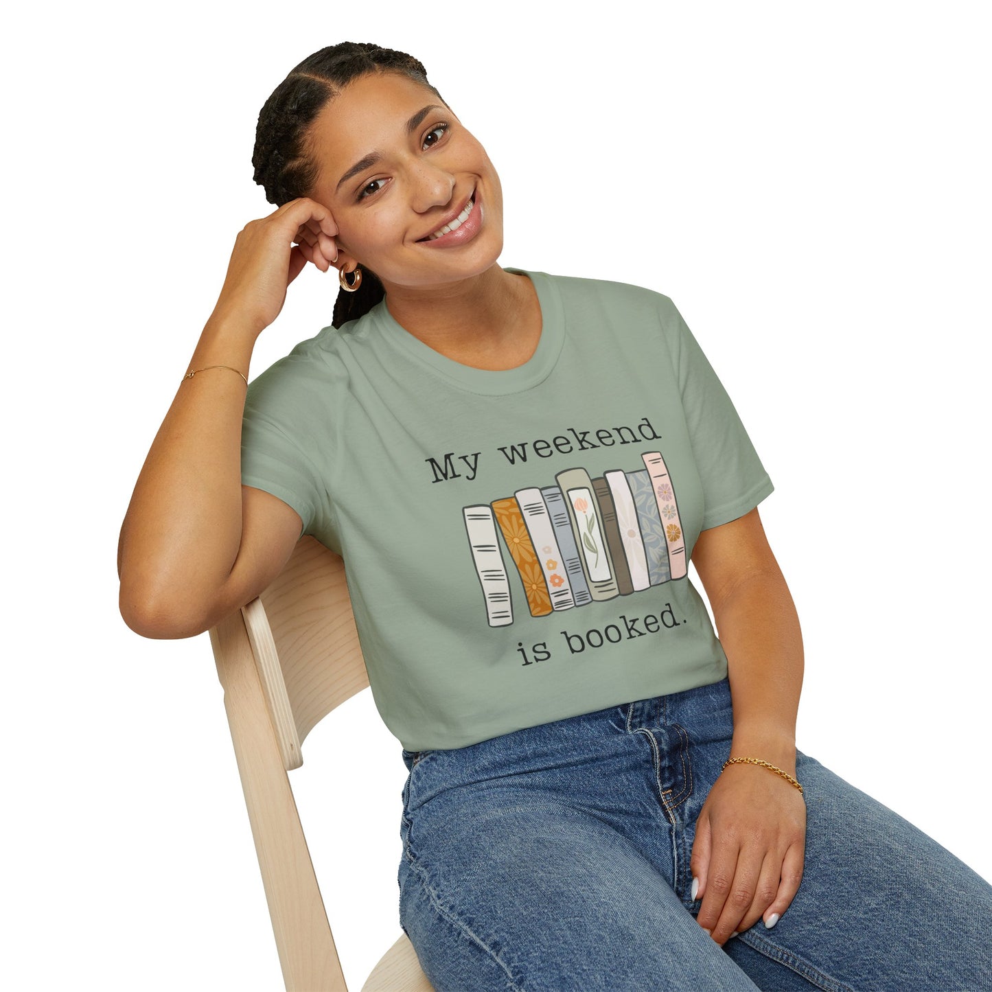 My Weekend is Booked Unisex Softstyle T-Shirt - Perfect for Book Lovers