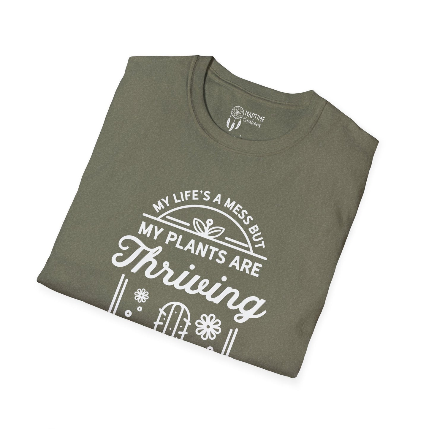 My Plants Are Thriving Unisex Softstyle T-Shirt – Plant Lover