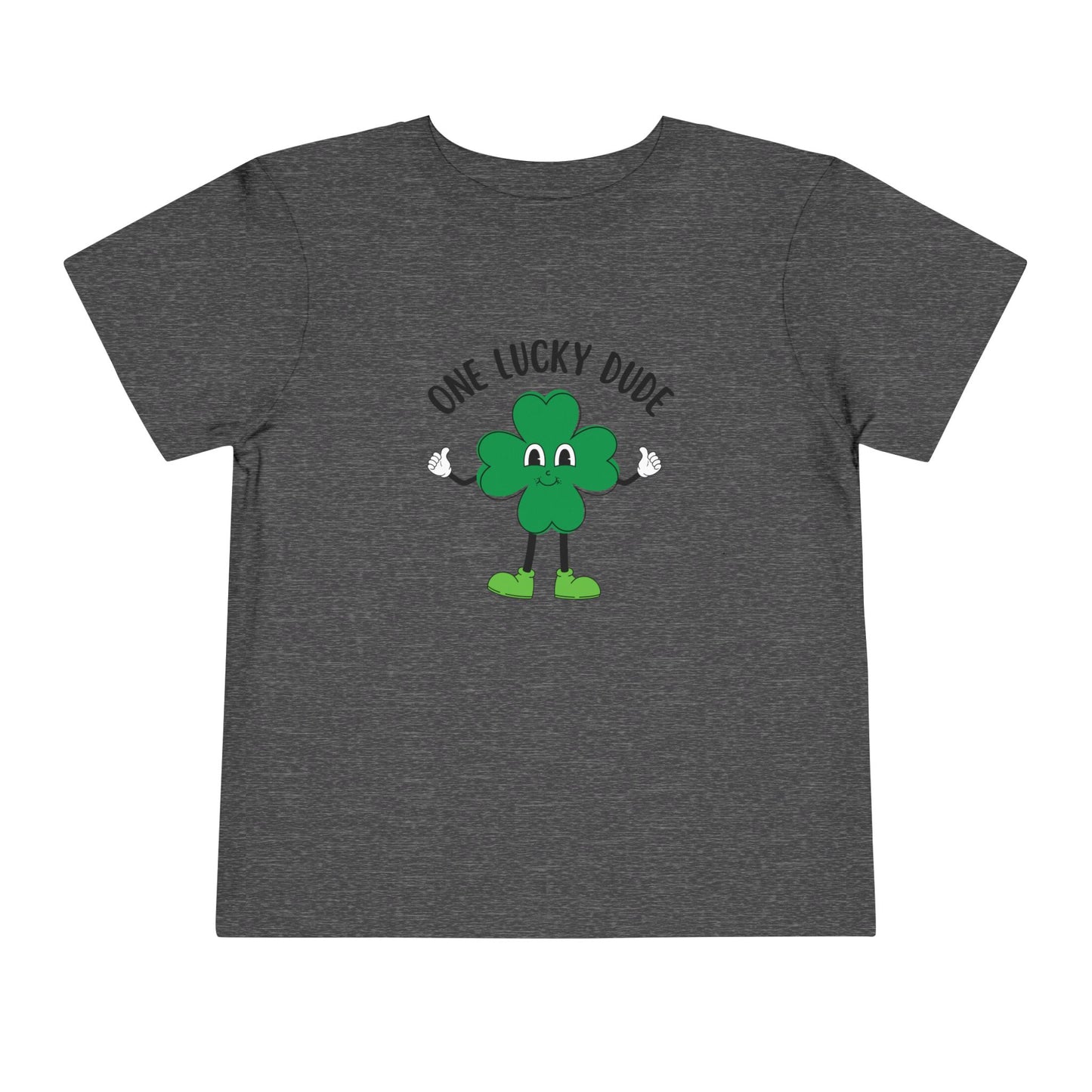 Toddler Short Sleeve Tee - One Lucky Dude Shamrock Shirt