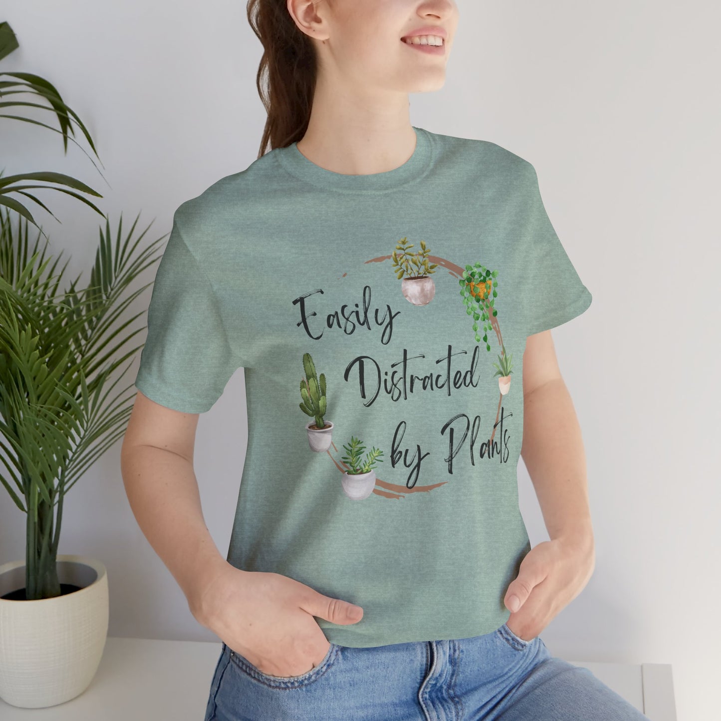 Easily Distracted by Plants Unisex Tee - Perfect for Plant Lovers