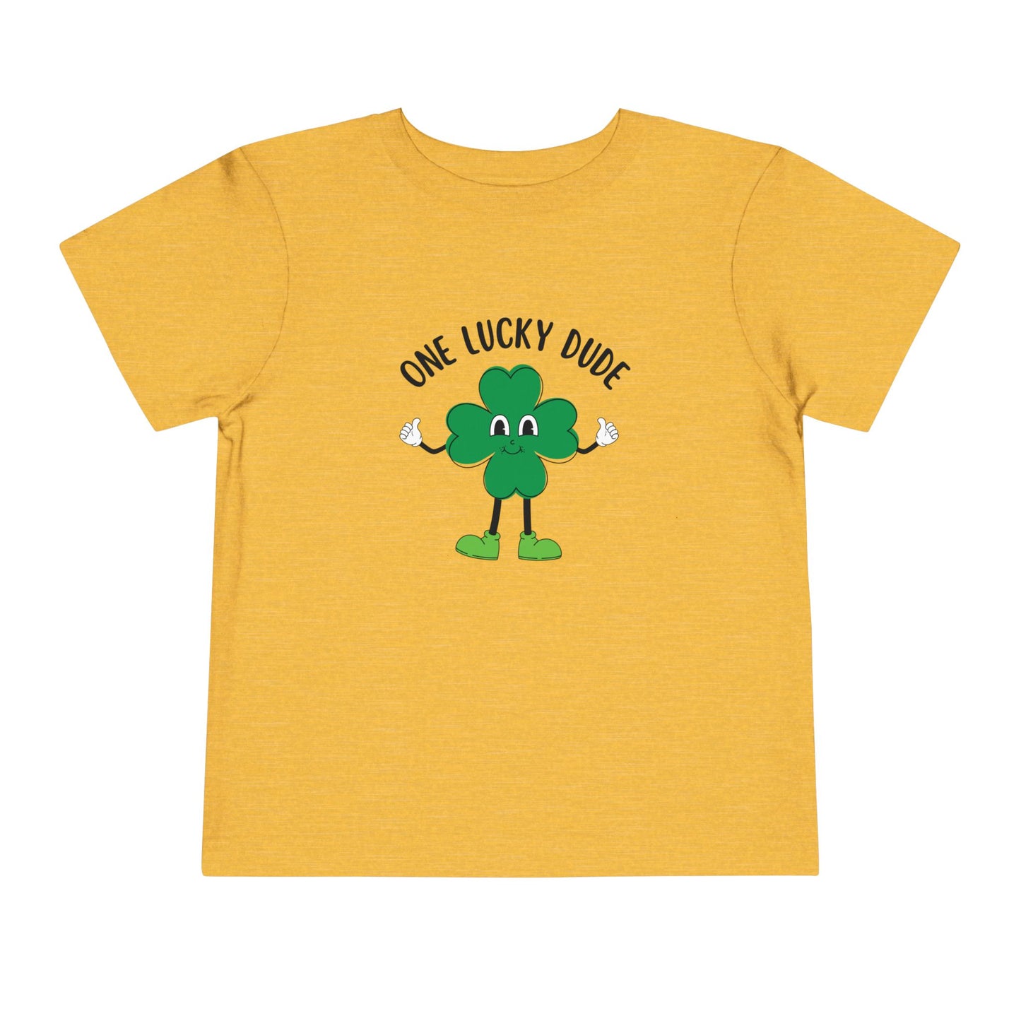 Toddler Short Sleeve Tee - One Lucky Dude Shamrock Shirt