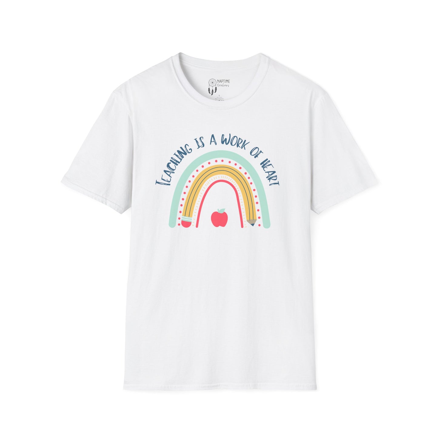 Teaching is a Work of Heart Unisex T-Shirt - Perfect Gift for Educators