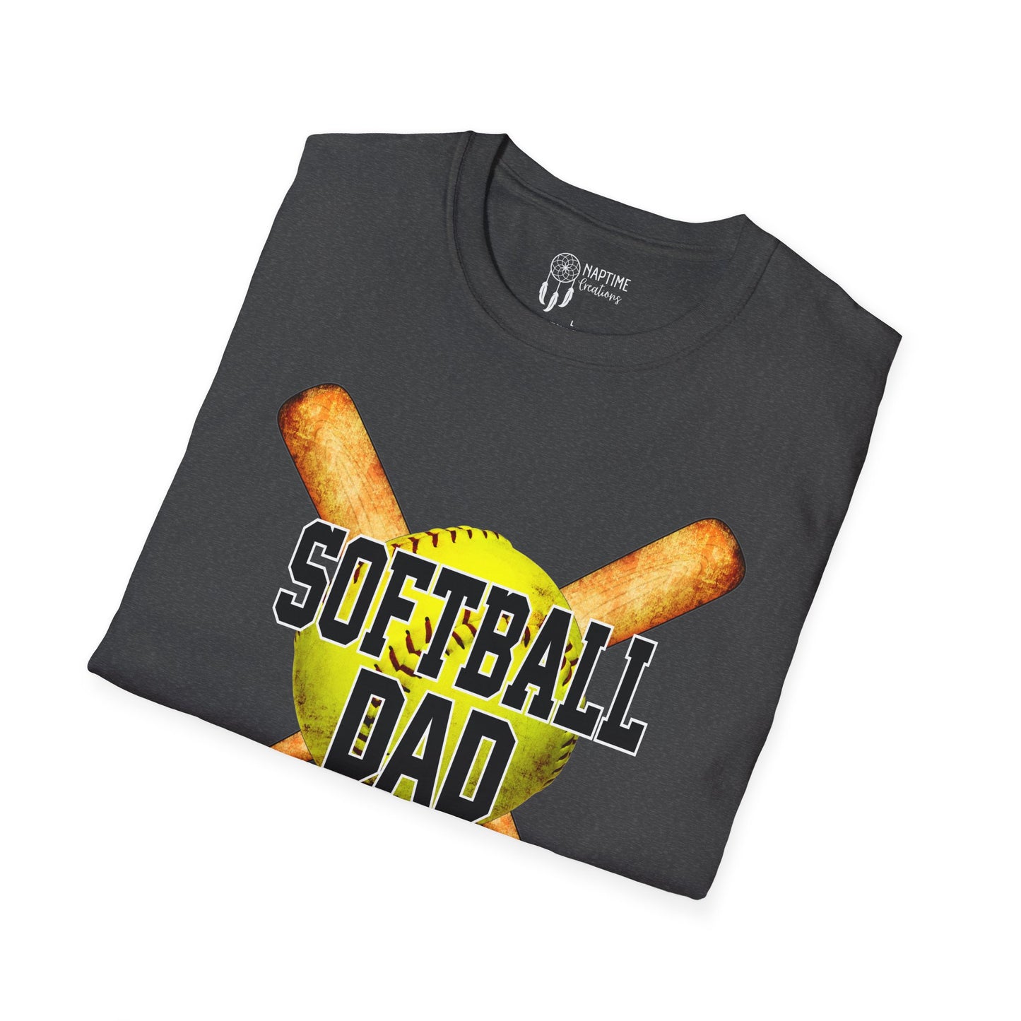 Softball Dad Unisex T-Shirt | Perfect Gift for Fathers Day and Sports Fans