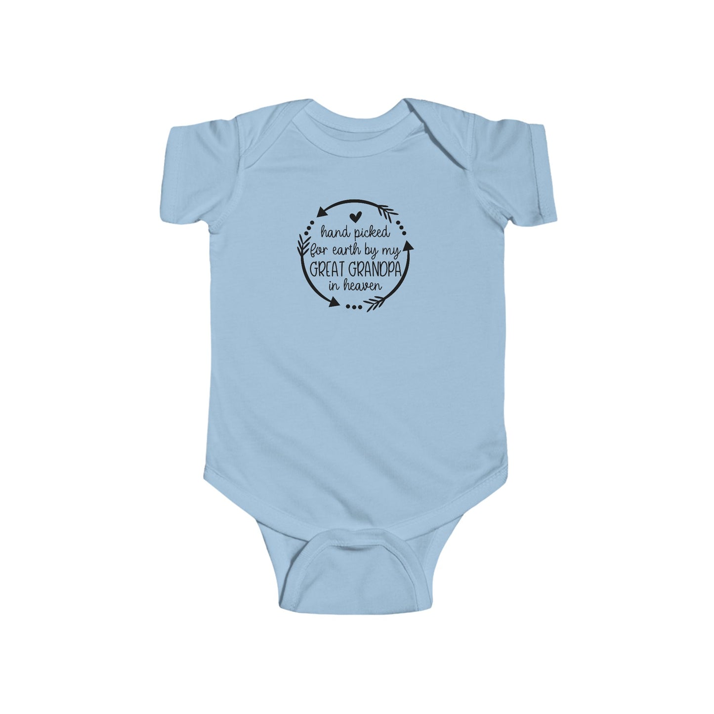 Handpicked by My Great Grandpa in Heaven Infant Bodysuit - Adorable Baby Announcement