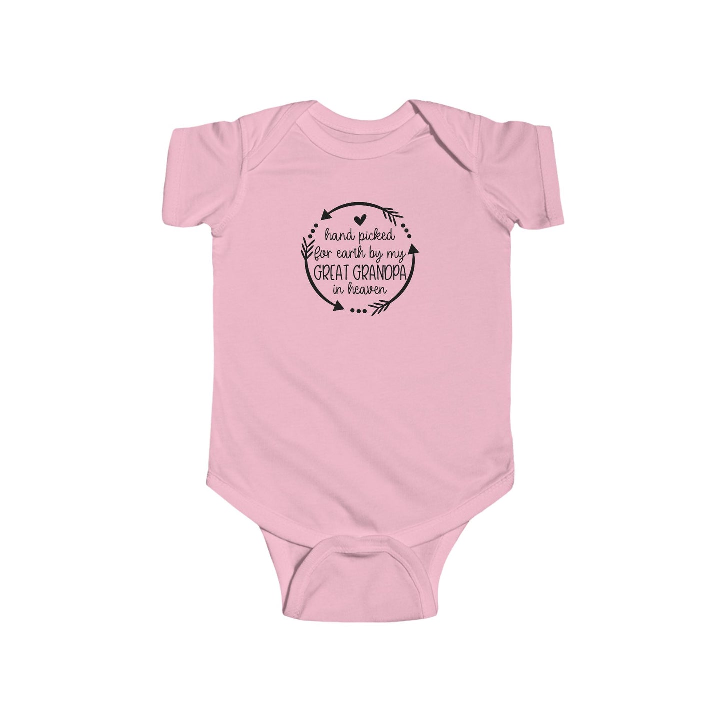 Handpicked by My Great Grandpa in Heaven Infant Bodysuit - Adorable Baby Announcement