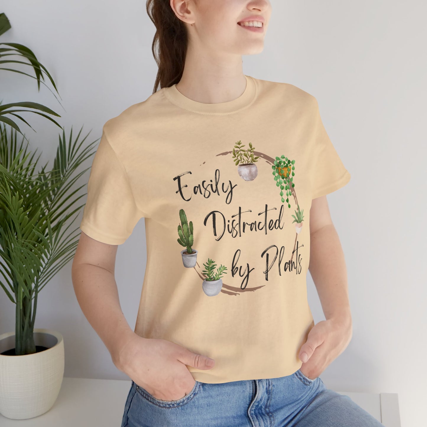 Easily Distracted by Plants Unisex Tee - Perfect for Plant Lovers