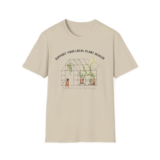 Squirrelly Foliage Support Your Local Plant Dealer T-Shirt