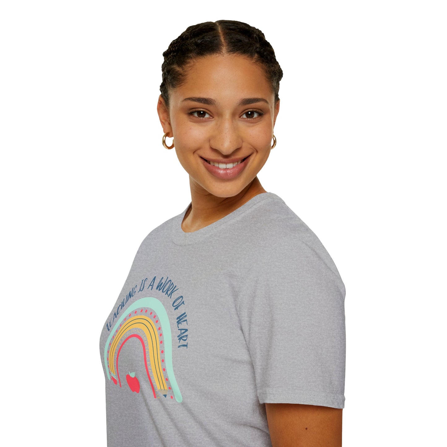 Teaching is a Work of Heart Unisex T-Shirt - Perfect Gift for Educators