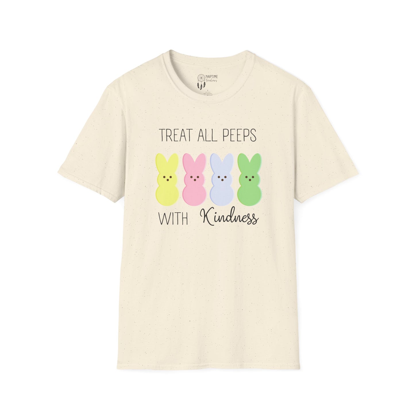 Treat All Peeps with Kindness Unisex T-Shirt – Cute Easter Tee for Spring Celebrations