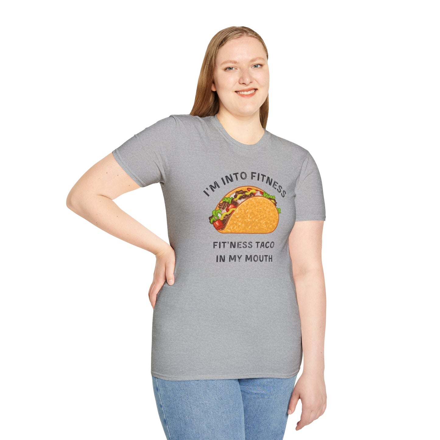 Funny Taco Fitness Unisex T-Shirt - Perfect for Foodies and Gym Enthusiasts