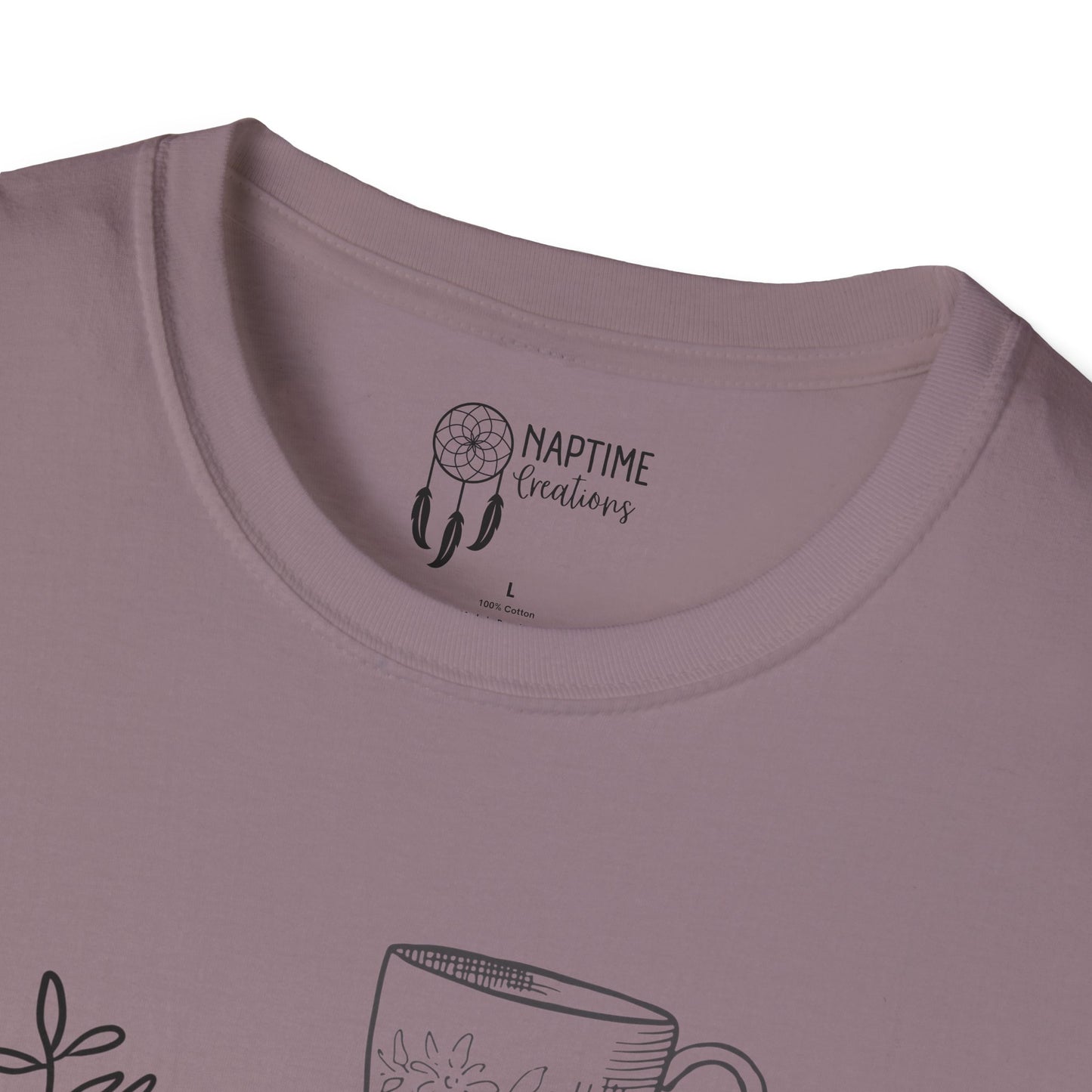 Book Lover's Unisex Softstyle T-Shirt - Cozy Reads Design