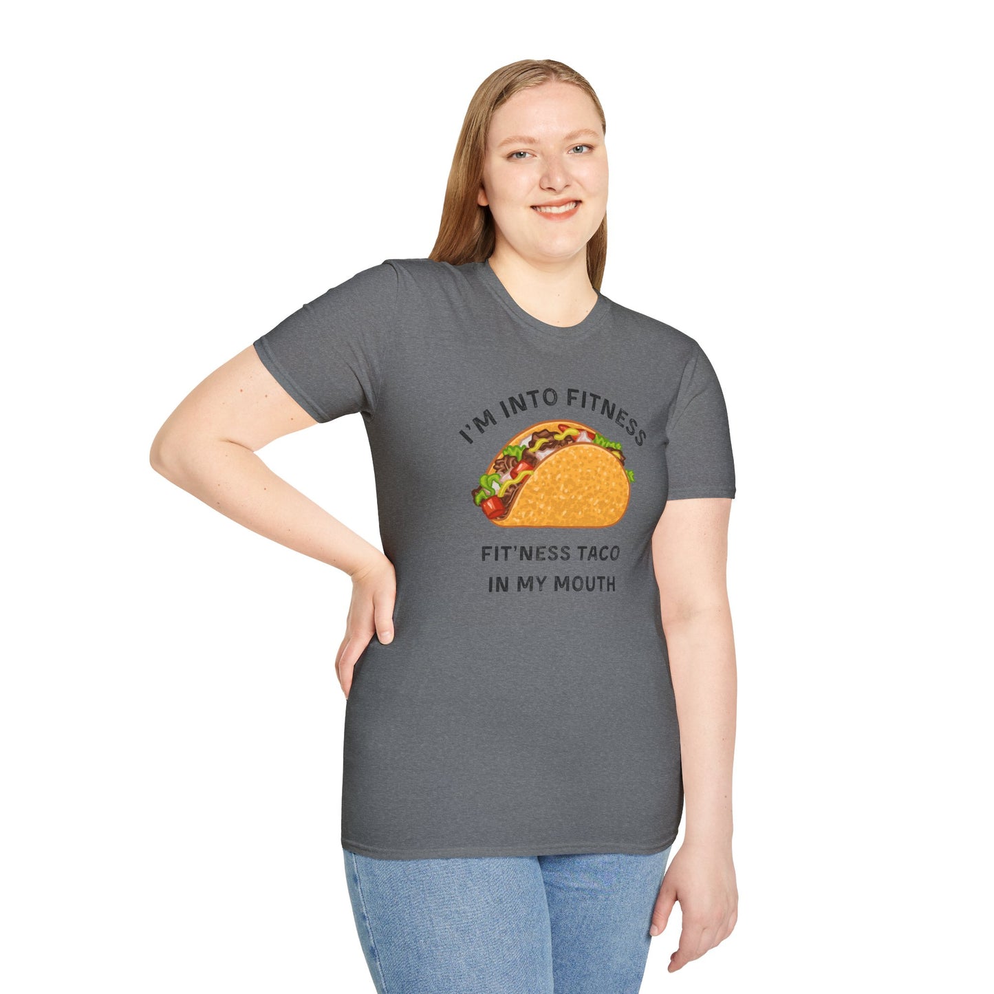 Funny Taco Fitness Unisex T-Shirt - Perfect for Foodies and Gym Enthusiasts