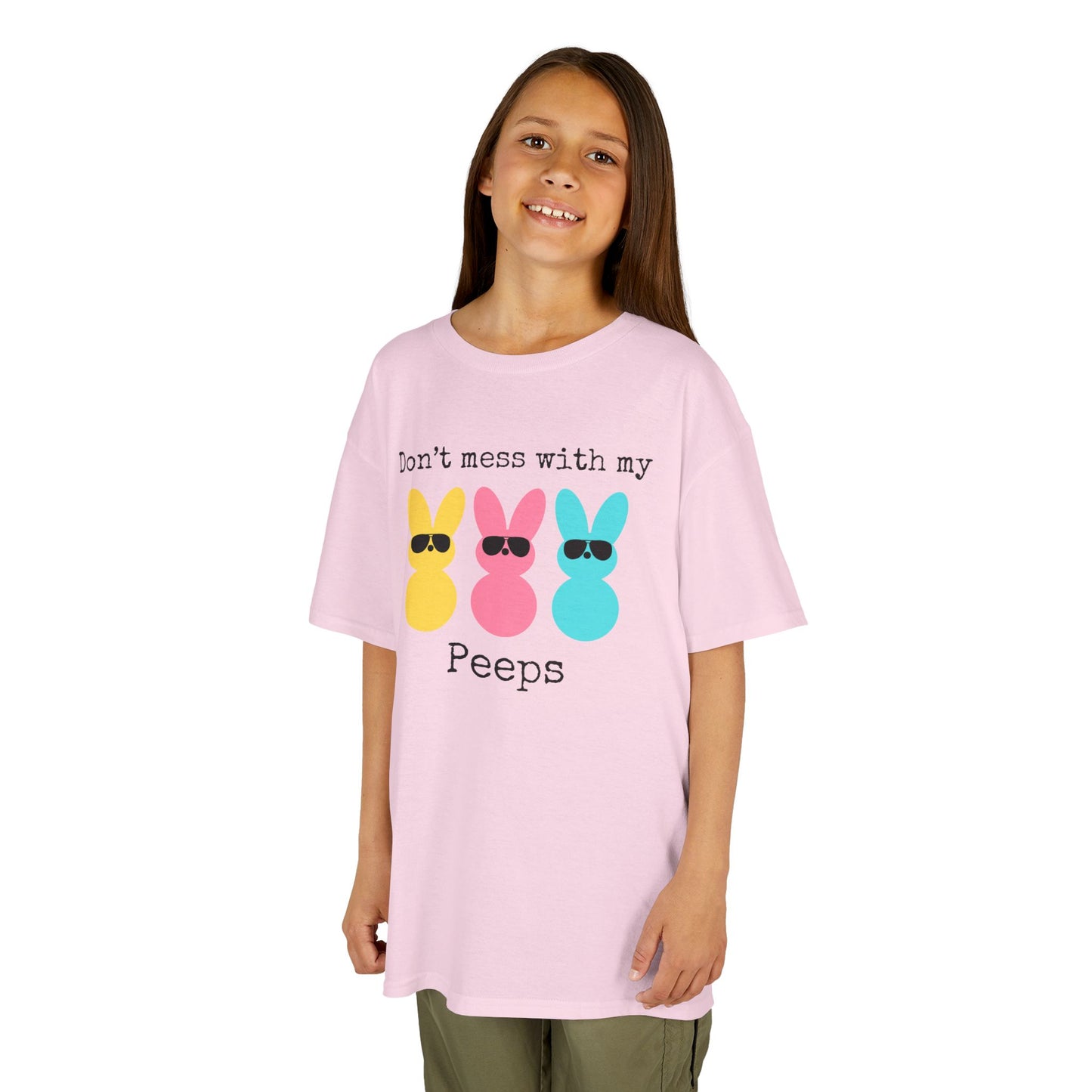 Don’t Mess With My Peeps Kids Heavy Cotton™ Tee l Perfect for Easter