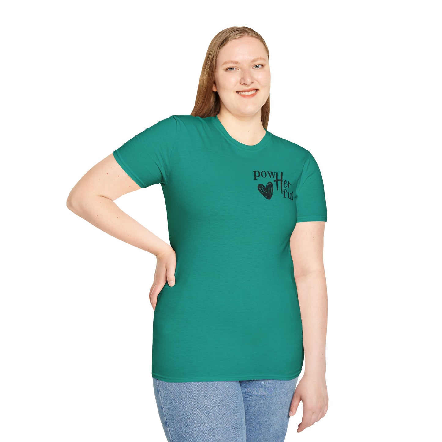 Empowering Unisex T-Shirt - "powHERful" & Inspirational Quote