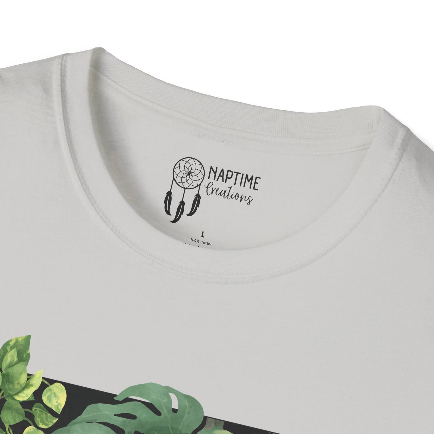 Charming Skeleton Plant Lover T-Shirt - Unisex Softstyle Garden Tee