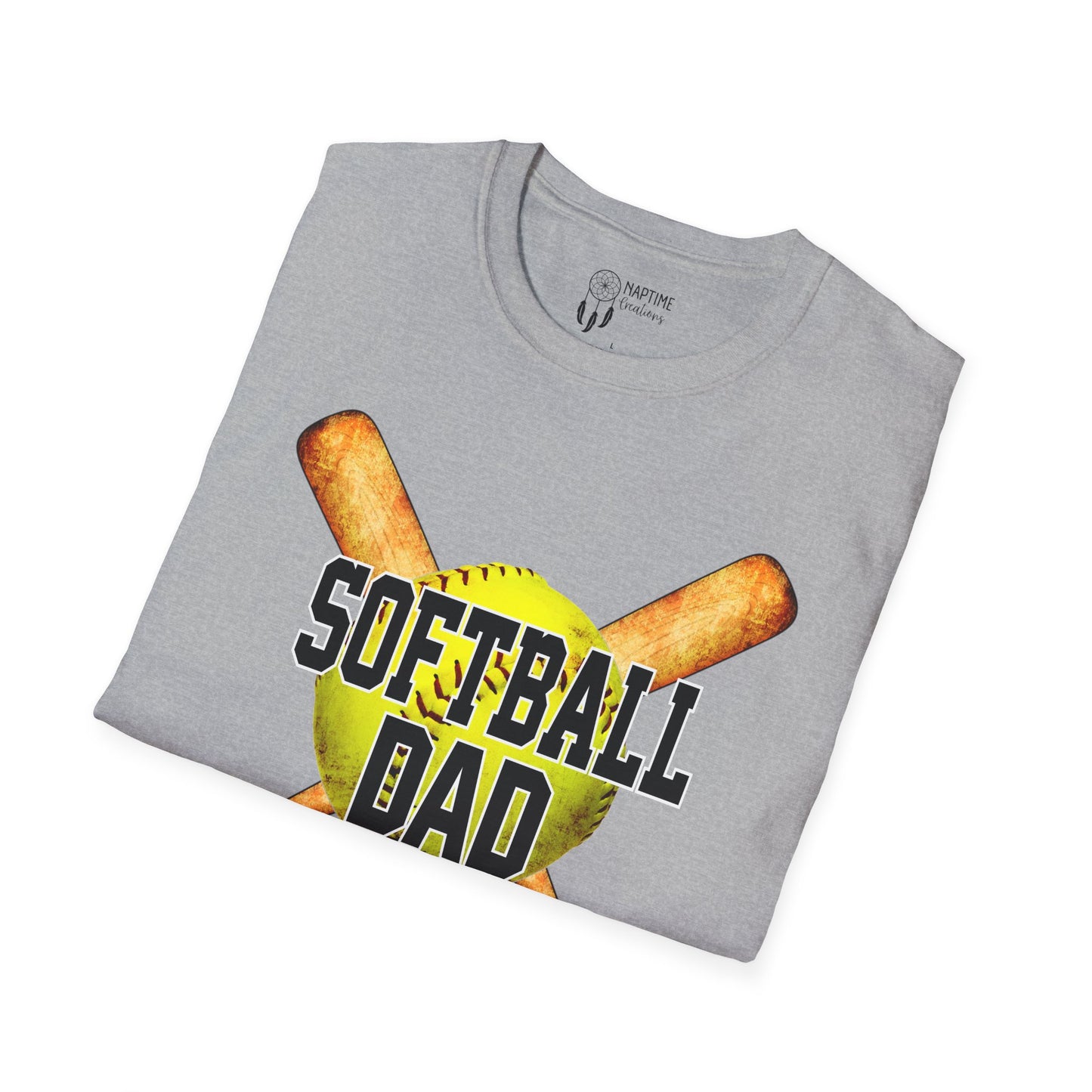 Softball Dad Unisex T-Shirt | Perfect Gift for Fathers Day and Sports Fans