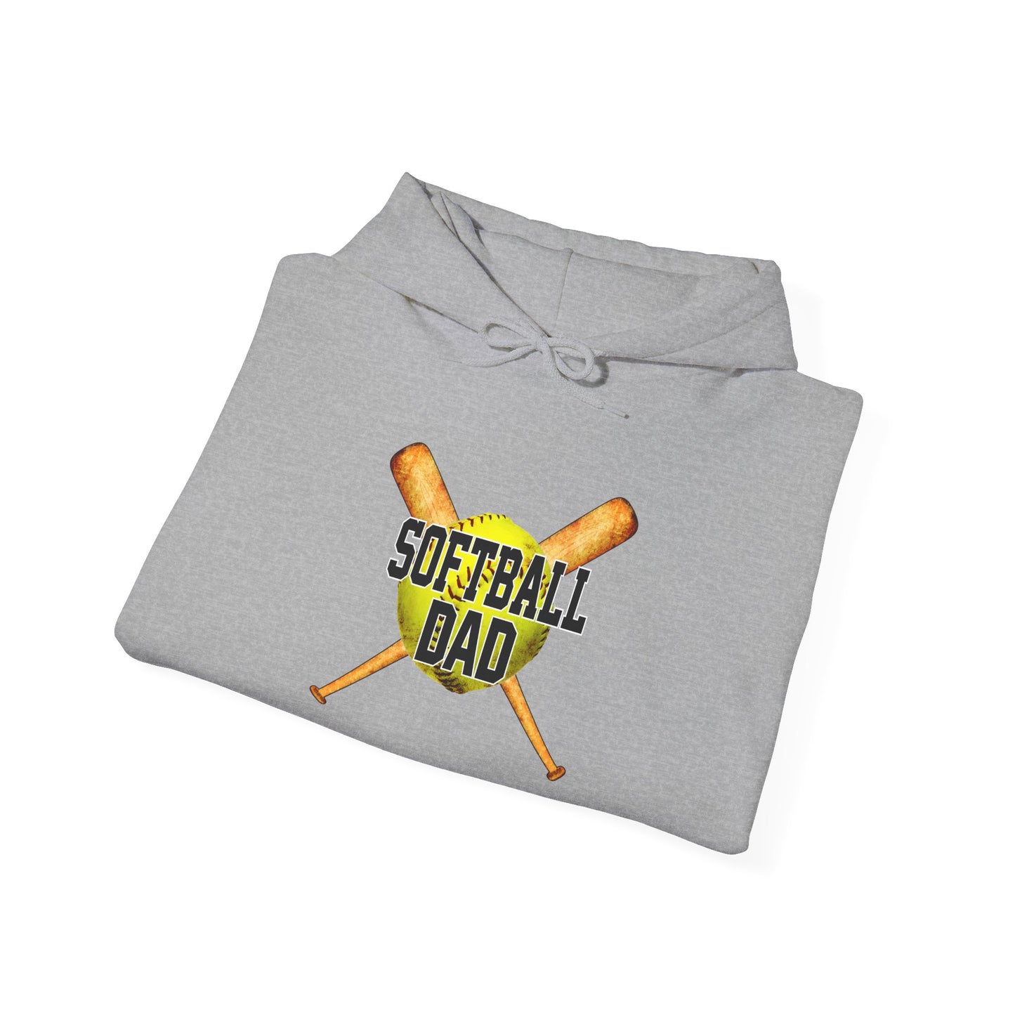 Softball Dad Unisex Heavy Blend Hoodie – Perfect Gift for Softball Enthusiasts